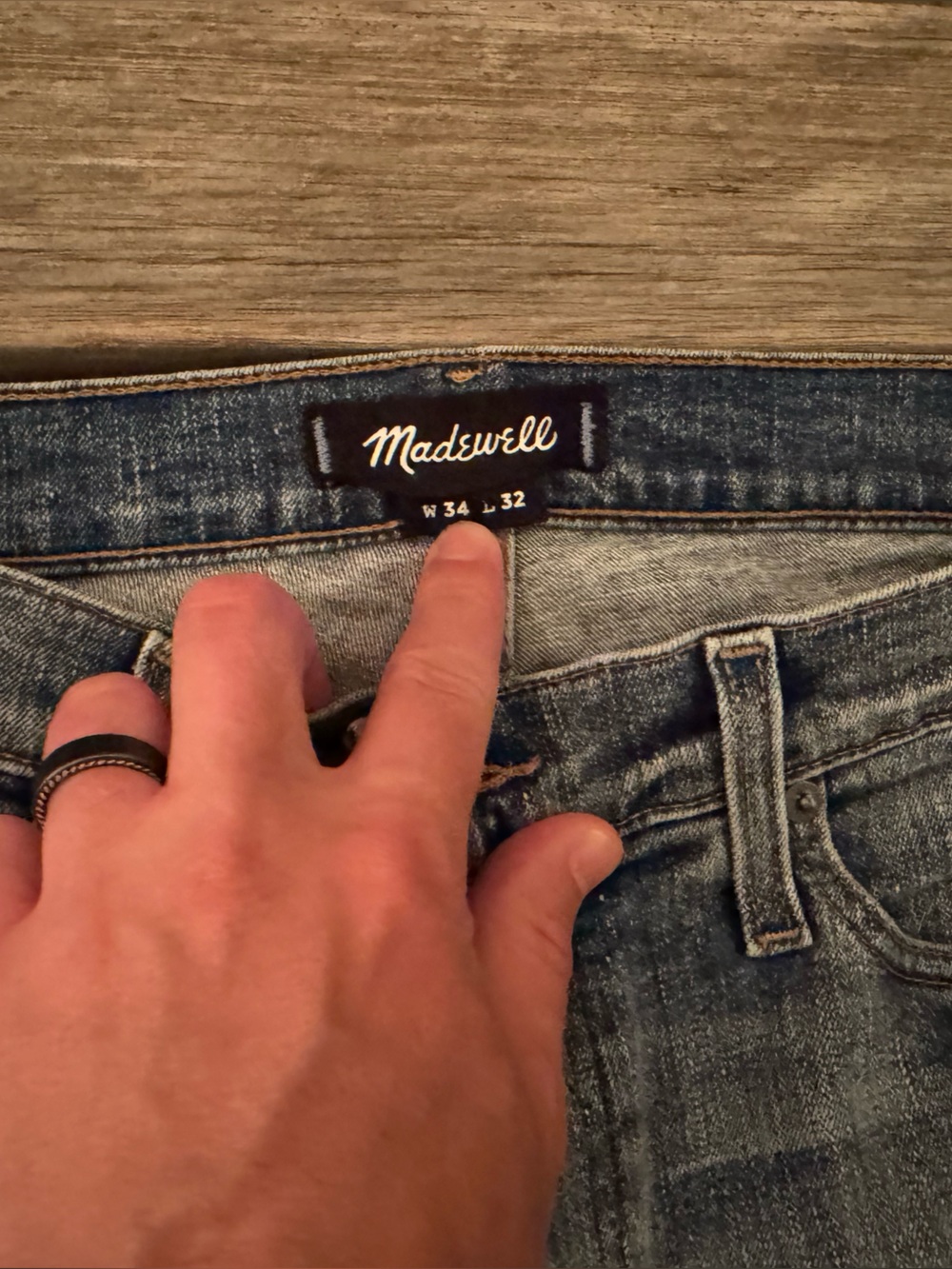 Madewell Men’s Skinny Jeans in Medium Blue Wash